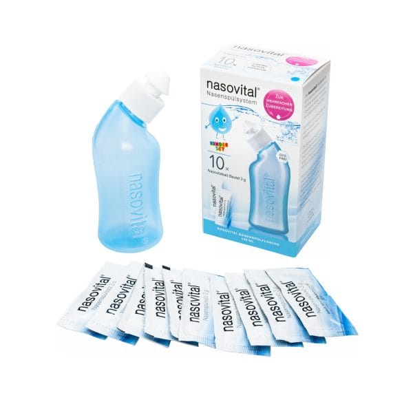 Nasovital Nasenspülsystem für Kinder – Blau